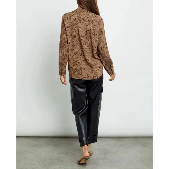 Rails Noemi Top in Brown Snakeskin - Picture 4 of 13